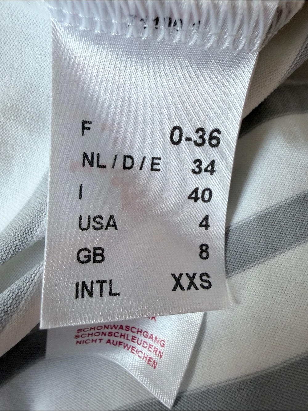 Saint James Breton Stripe Top NWT Size 4 White Grey French Sailor Shirt - Picture 12 of 13